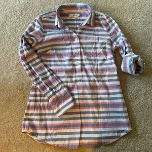 Blue and Pink Stripe Tunic Shirt